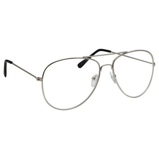 Mens aviator hotsell glasses clear