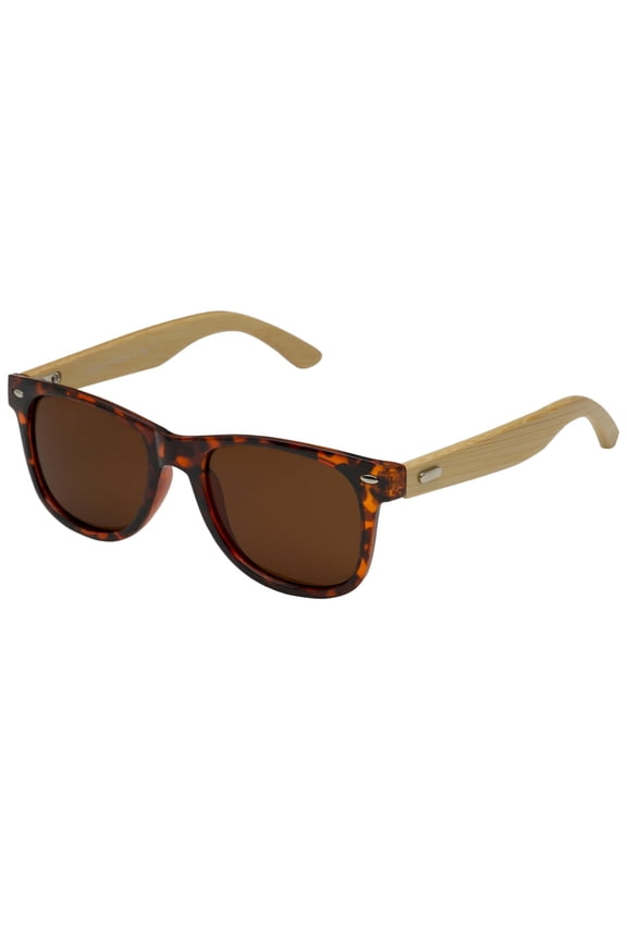 Bamboo Wood Temple Polarized Adult Sunglasses for Men and Women