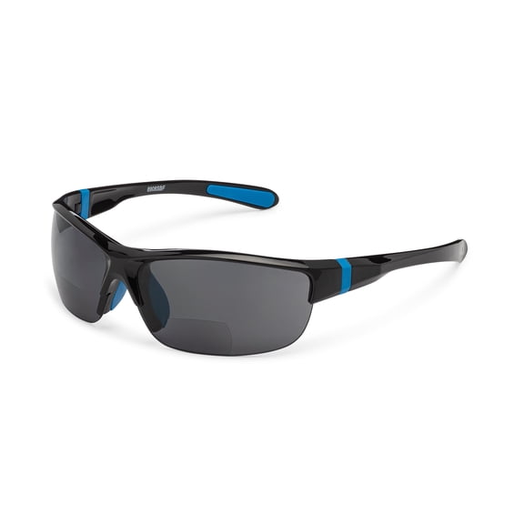 GrinderPUNCH Bifocal Sunglasses for Adults - UV Protection Sports Safety Reading Glasses +2.50