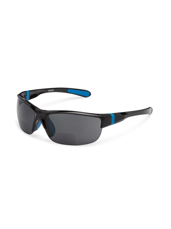 Bifocal Sunglasses for Adults - UV Protection Sports Safety Reading Glasses +2.50