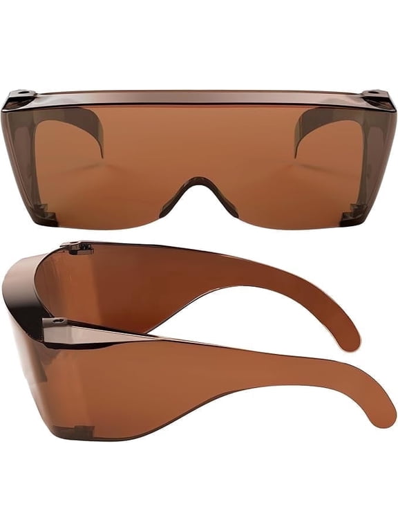 Cover-Ups Brown Fit Over Sunglasses - Wrap Around Sunglasses - People Who Wear Prescription Glasses in the Sun