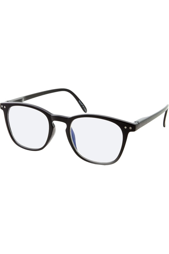 Blue Light Filter Computer Glasses for Blocking Monitor Glare Gaming Glasses, Men and Women, Black