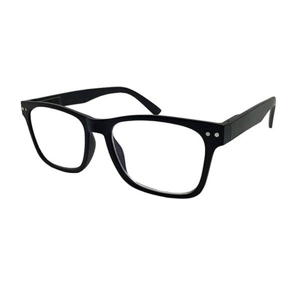grinderPUNCH Bulk Multi Focus 3 Power No Line Progressive Square Frame Reading Glasses +2.50, Black