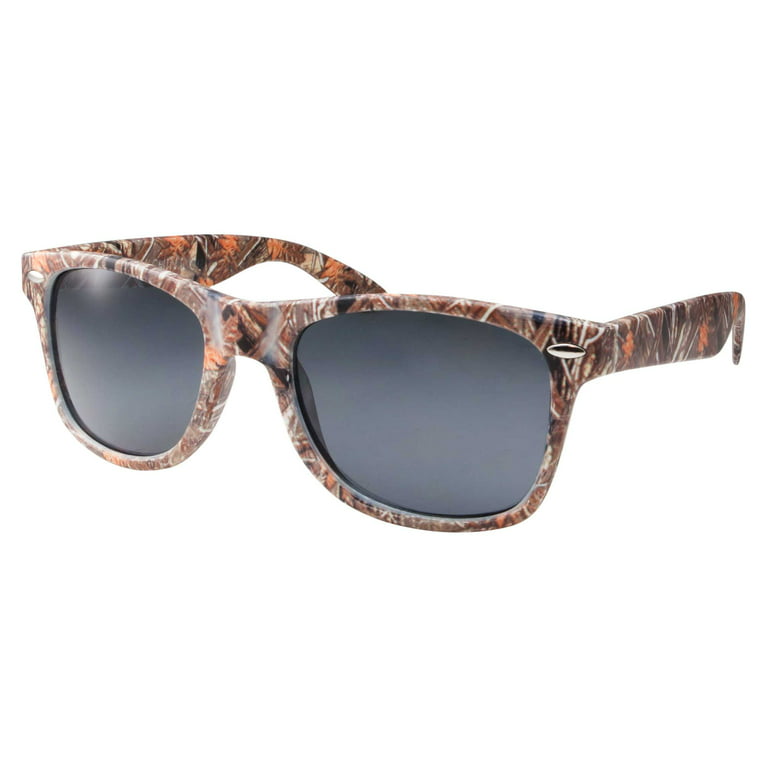 grinderPUNCH Camouflage Hunting Fishing Classic Retro Brown Vintage Mens  Adult Sunglasses