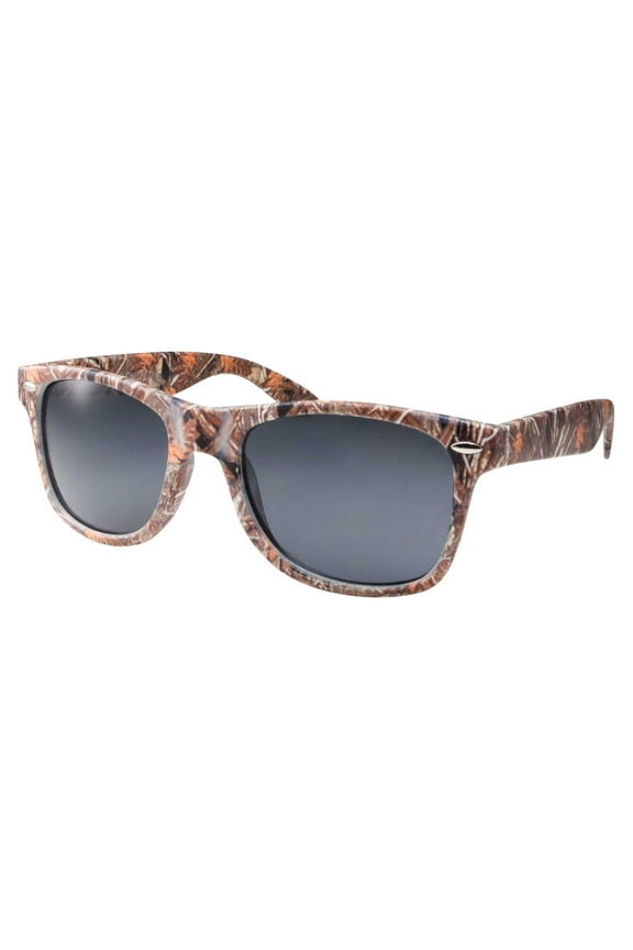 Camouflage Hunting Fishing Classic Retro Brown Vintage Mens Adult Sunglasses
