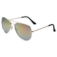 thumbnail image 1 of Grinderpunch Classic Metal Frame Mirrored Lens Aviator Style Sunglasses, 1 of 5