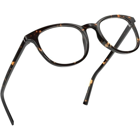 grinderPUNCH Classic Reading Glasses for Women and Men Blue Light Blocking Readers Stylish Readers with Spring Loaded Hinges (Tortoise Whiskey, 0.50x)
