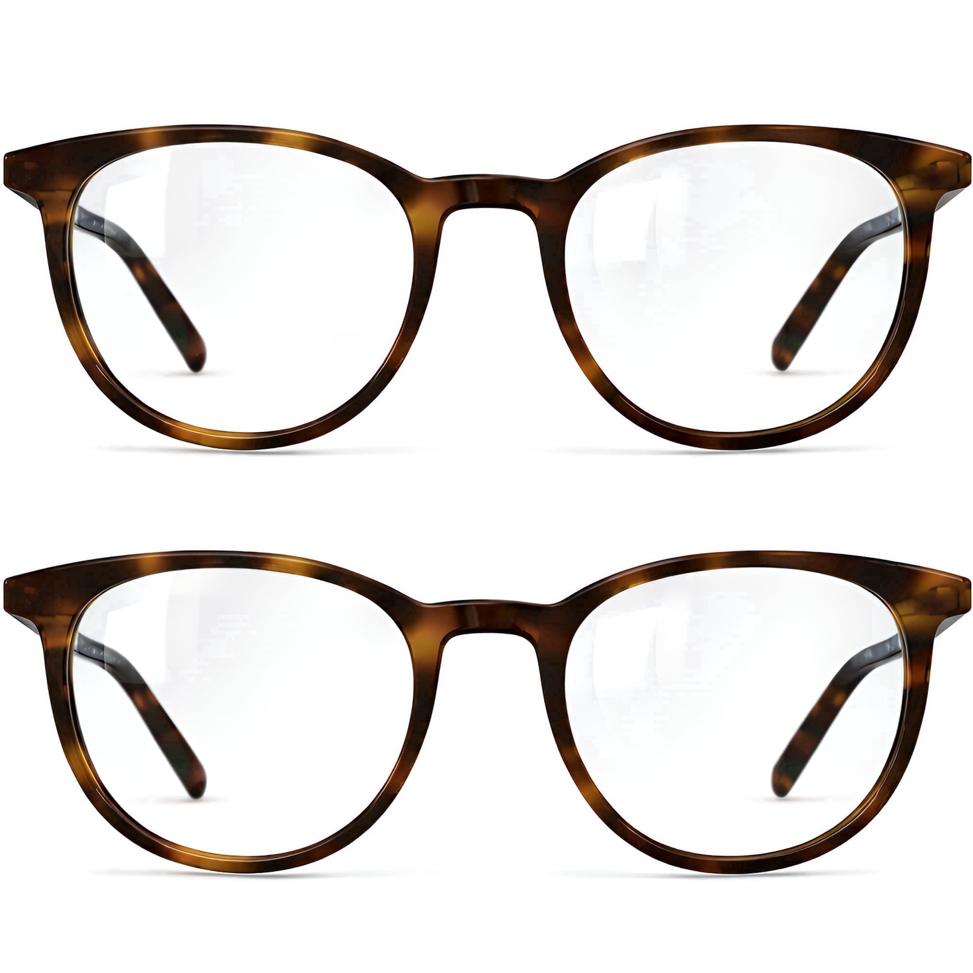 Grinderpunch Reading Glasses for Women and Men Blue Light Blocking Readers Stylish Readers with Spring Loaded Hinges - 2 Pack Tortoise, 2.50