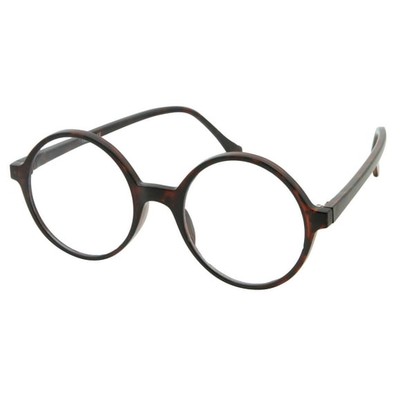 grinderPUNCH Costume Glasses Round Nerd Geek Halloween Eyeglasses Wizard Glasses Adults