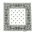 thumbnail image 1 of grinderPUNCH Cotton PAISLEY PRINT Face Scarf BANDANA HANDKERCHIEF HEAD WRAP WRISTBAND 22” - White, 1 of 4