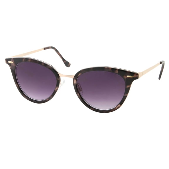 GRINDERPUNCH Womens Readers Cat Eye Full Lens Black Tinted Vintage Style Adult Reading Sunglasses -