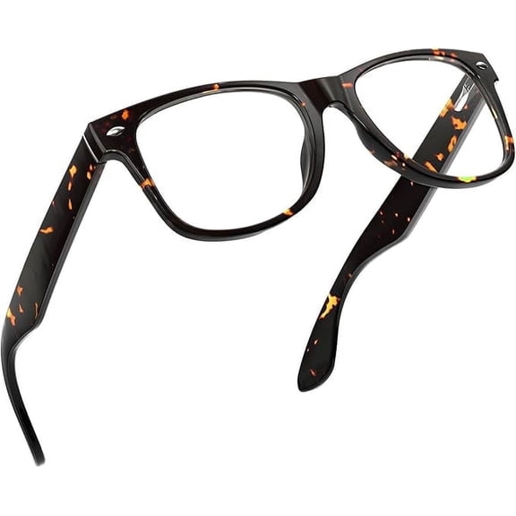GRINDERPUNCH Blue Light Reading Glasses High Magnification Strong Reading Power Readers For Men Woman - Tortoise Whisky, 4.50