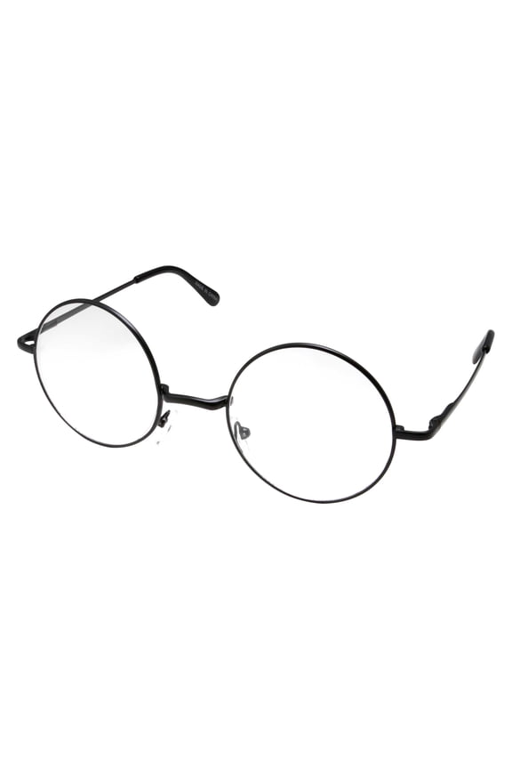 John Lennon Inspired Round Clear Lens Hippy Vintage Adult Glasses for Men Women