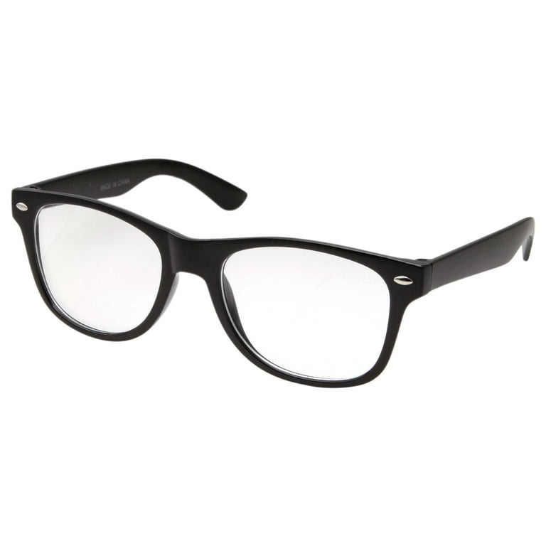 grinderPUNCH KIDS SIZE Retro Color Frame Clear Lens Eye NERD Costume Glasses Age 3 10 Black Walmart