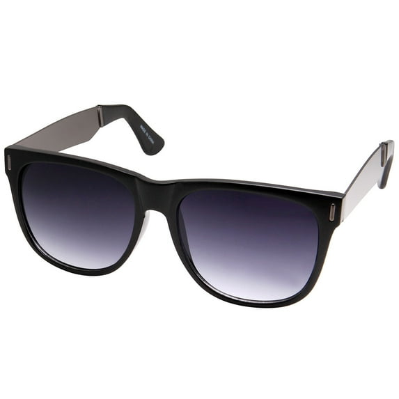 grinderPUNCH Large Oversized Fashion Sunglasses with Metal Temples
