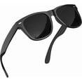 thumbnail image 1 of grinderPUNCH Mens and Womens Polarized Sunglasses UV400 Protection Classic Retro Driving Sun Glasses Trendy Fashion Shades -Black Super Dark, 1 of 7