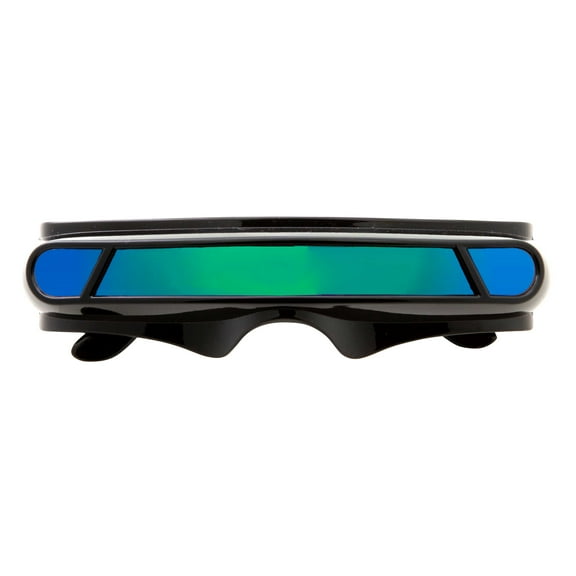 grinderPUNCH Multi-Color Mirrored Cyclops Style Adult Costume Sunglasses, Unisex