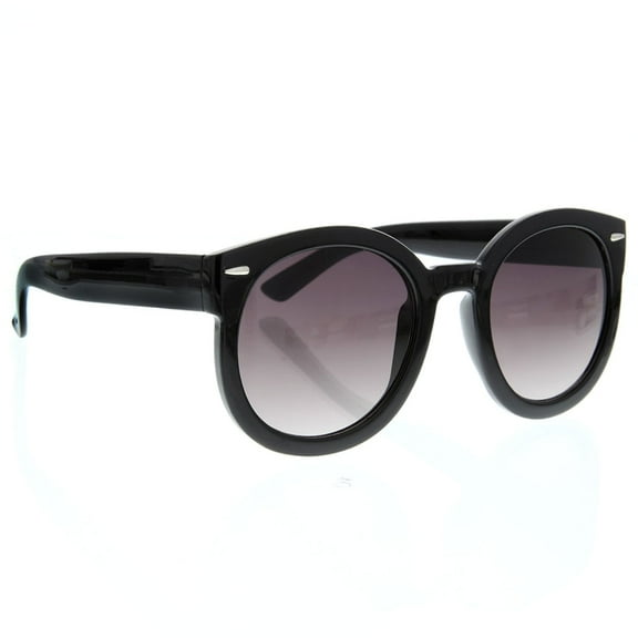 grinderPUNCH Oversized Round Circle Neutral Lens Mod Adult Sunglasses Women