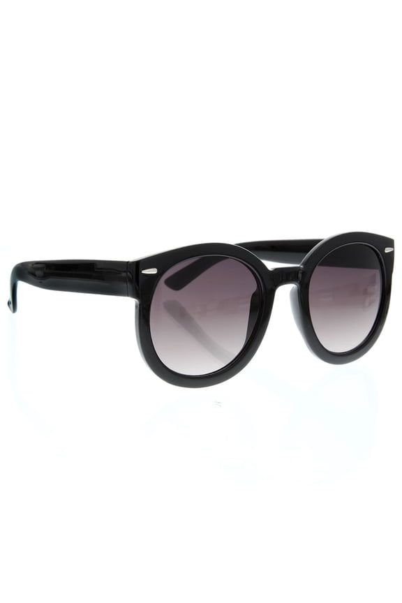 Oversized Round Circle Neutral Lens Mod Adult Sunglasses Women