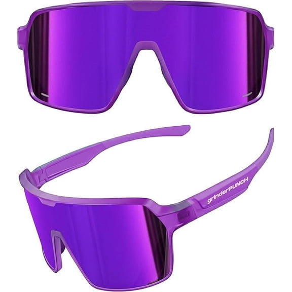 grinderPUNCH XL Baseball Pickleball Running Hiking & Cycling Polarized Sport Sunglasses for Men & Women with UV Protection