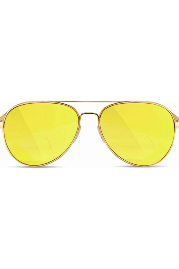 Night Vision Yellow Lens Aviator Glasses Anti Glare Driving Sun Glasses Polarized