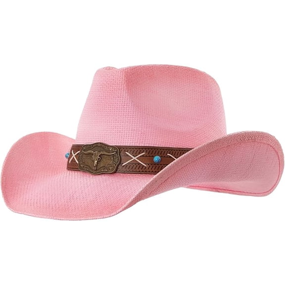 grinderPUNCH Western Outback Cowboy Hat Straw Classic Western Style