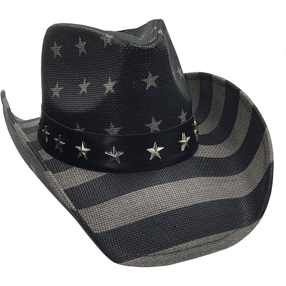 grinderPUNCH Western Outback Cowboy Hat Straw Classic Western Style