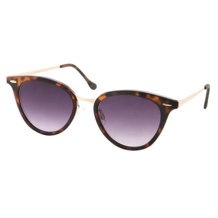 Grinderpunch Womens Readers Cat Eye Full Lens Black Tinted Vintage Style Adult Reading Sunglasses - Tortoise, 1.25