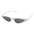 thumbnail image 1 of grinderPUNCH Womens Slim 90s Retro Fashion Small Skinny Shades UV 400 Flat Lens Cat Eye Sunglasses, 1 of 5
