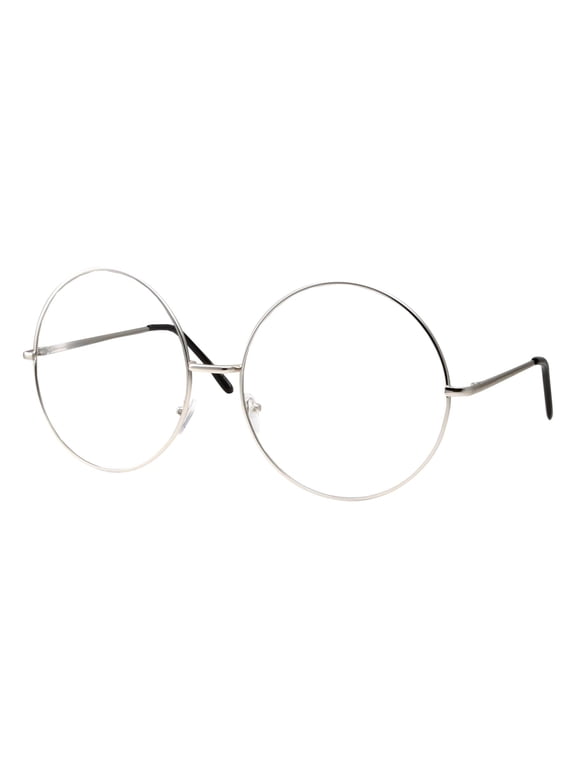 XXL Female Super Oversized Fashion Adult Glasses Round Circle Frame Clear Lens