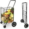grocery cart on Wheels， Shopping Carts for Groceries， Heavy Duty