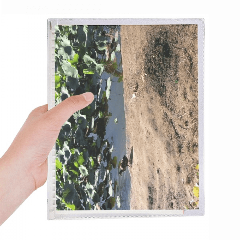 ground lotus lake notebook loose diary refillable journal statiry