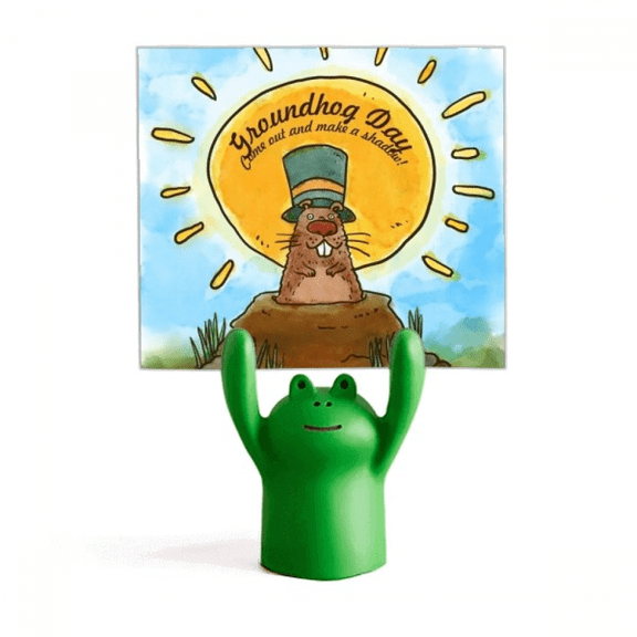 groundhog day usa amecanada festival Memo Holder Cartoon Animal Frog Stand Decoration