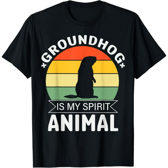 groundhog is my spirit animal groundhog Day for Men Women T-Shirt Shirts