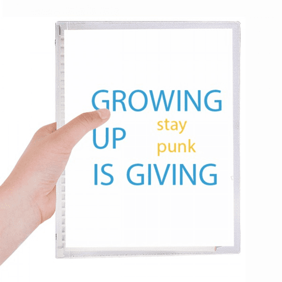 grow up punk style notebook loose diary refillable journal statiry