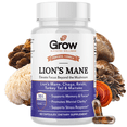 thumbnail image 1 of Grow Vitamin Mushroom Mind Supplements - Focus, Memory, Cognitive Nootropic, Immune, Antioxidant, Performance Powder, 90 Veg Capsules, 1 of 9