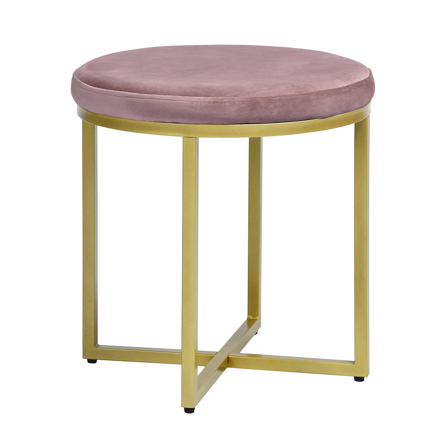 guangdong guangxin Homy Casa MidCentury Modern Velvet Ottoman Pink