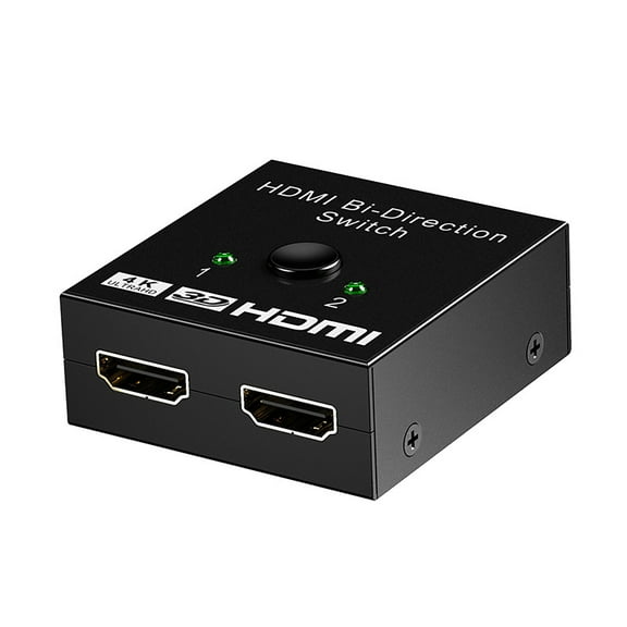 guanglv 4K Bidirectional Switcher Split Adapter With Two Inputs Output Supports Screen Functionality And Channel Display