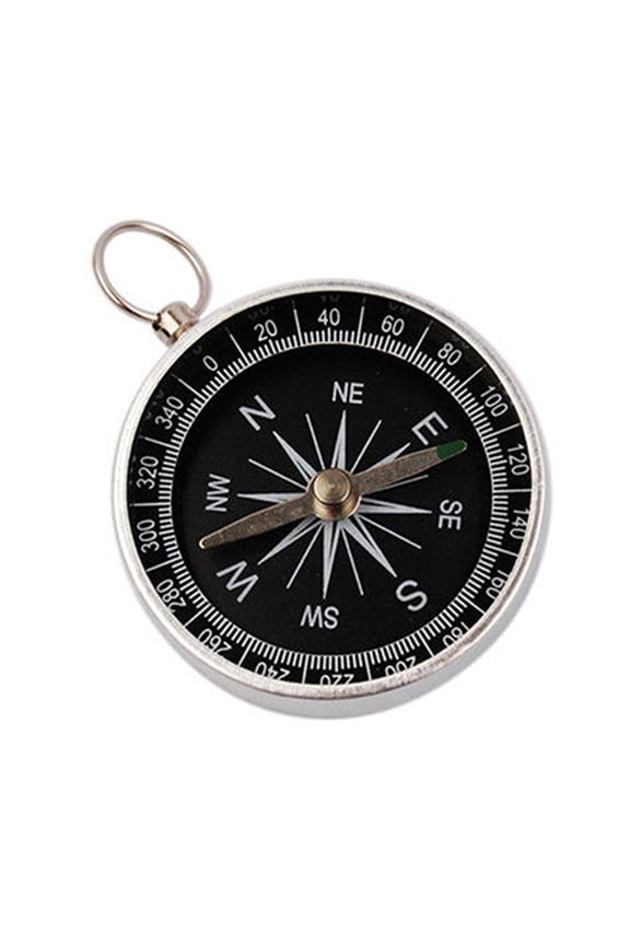 guanglv G44 Diameter Ring Keychain Portable Compass, Silver