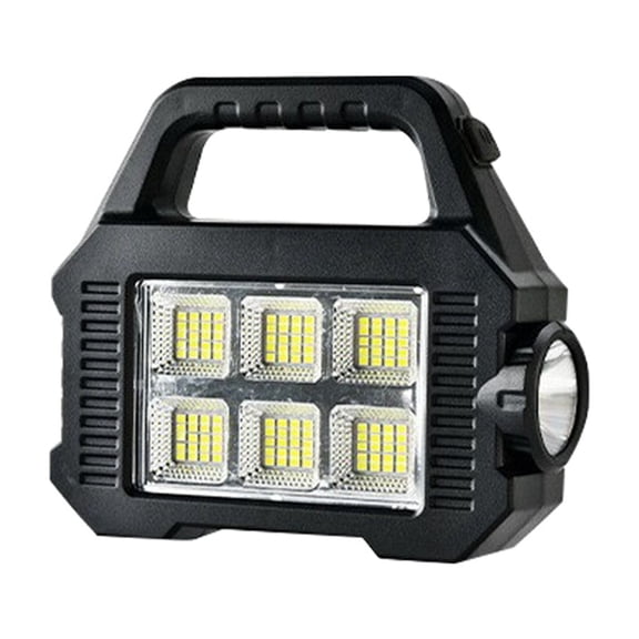 guanglv Solar Handheld Flashlight Rechargeable via USB Rainproof Multifunction Searchlight for Fishing Outdoor Camping Emergencies