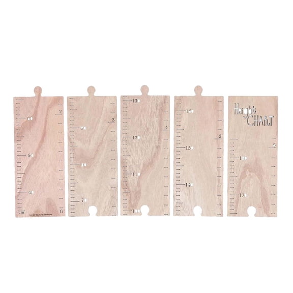 guanglv Wooden Growth Chart Ruler 50cm Height Measuring Tool for Wall Children Bedroom Set