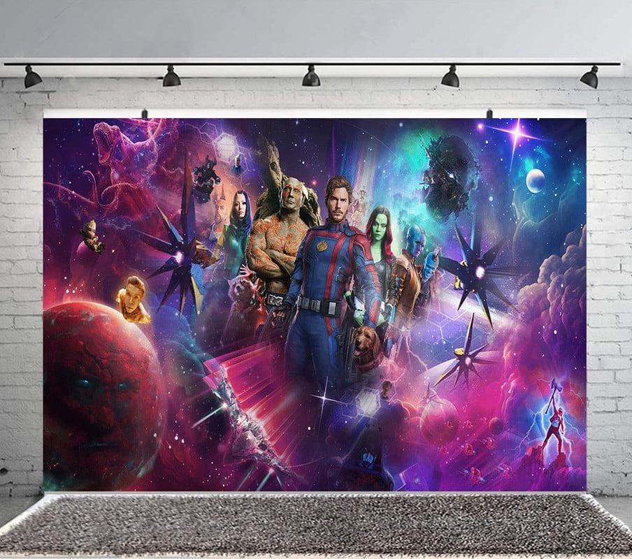 guardians of the galaxy Backdrop Banner Party Supplies Poster Movie Theme Background for Photography Kids Birthday Decorations