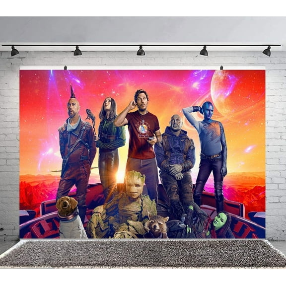 guardians of the galaxy Backdrop Banner Party Supplies Poster Movie Theme Background for Photography Kids Birthday Decorations