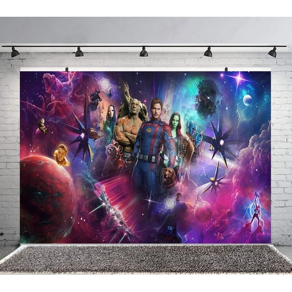 guardians of the galaxy Backdrop Banner Party Supplies Poster Movie Theme Background for Photography Kids Birthday Decorations