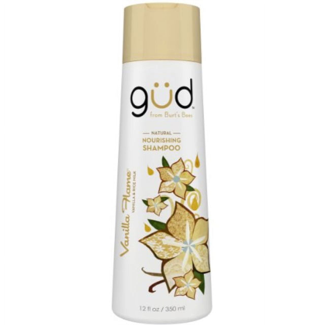 gud vanilla flame natural nourishing shampoo, 12 fluid ounces