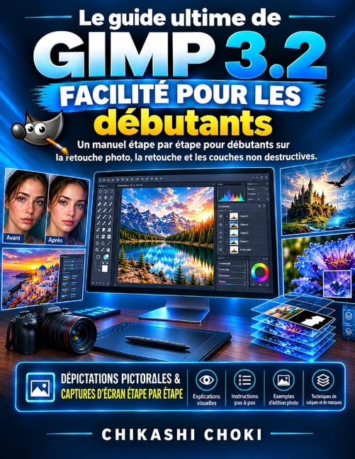 Le guide ultime GIMP 3.2 facilitÃ© pour les dÃ©butants: Un manuel Ã©tape par Ã©tape pour dÃ©butants sur la retouche photo, la, (Paperback)