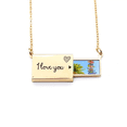 thumbnail image 1 of guidepost cloud direction letter envelope necklace pendant jewelry, 1 of 3