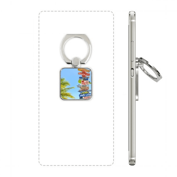 guidepost white clouds sky square cell ph stand holder bracket universal support
