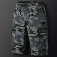 thumbnail image 1 of guisaled Camo Cargo Shorts for Men Lightweight Summer Quick Dry Beach Shorts Drawstring Elastic Waist Casual Shorts with Pockets Valentine'S Day s, 1 of 1