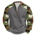 thumbnail image 1 of guisaled Camo Sweatshirt for Men Hunting Long Sleeve Half Zip Up Pullover Tops Fall Winter Casual Comfort Crewneck Sweatshirts Christmas, 1 of 4